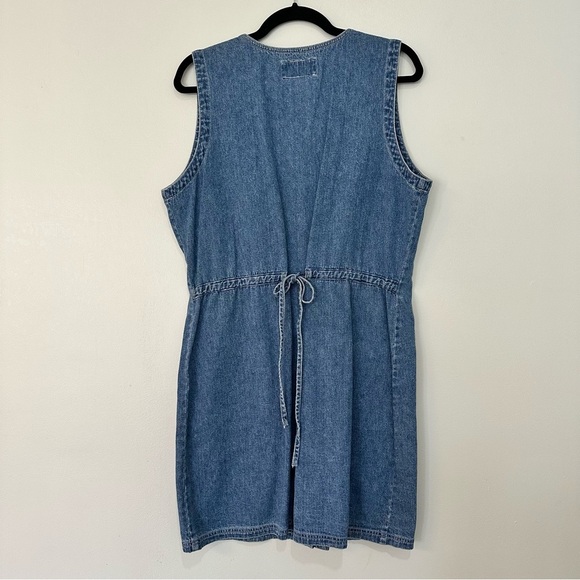 Women’s Denim & Co Denim Button-Down Dress 100% Cotton Blue Vintage Sz Medium - Picture 8 of 12